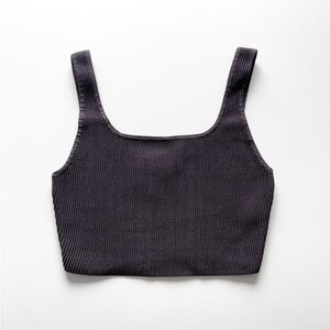 Babaton Sculpt Knit Tank (Charcoal)